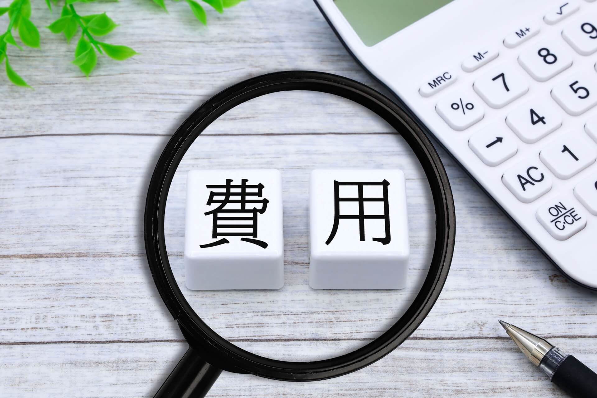 電卓とルーペで見る費用